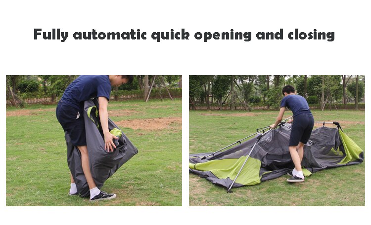 Cheap Goat Tents Outdoor Camping Automatic Tent 4 8 People Double layer Rainproof Beach One Bedroom One Living Room Ultra large Tent Tents 